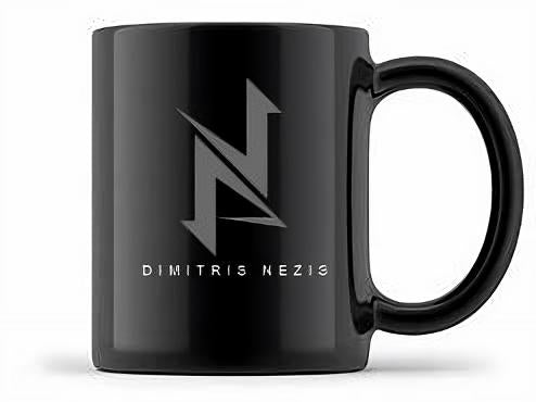 Dimitris Nezis logo (black mug)